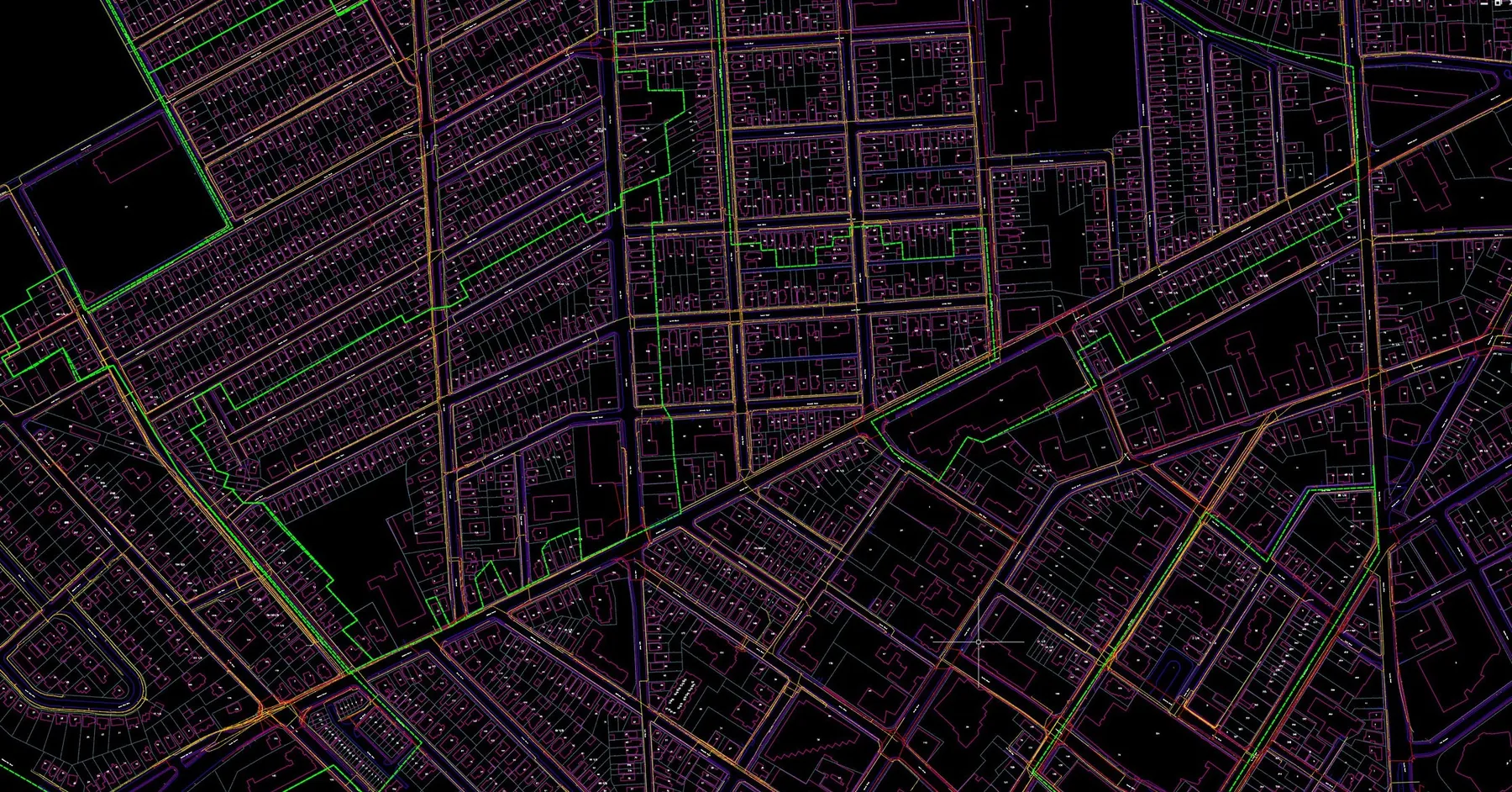 Integrated utility network map