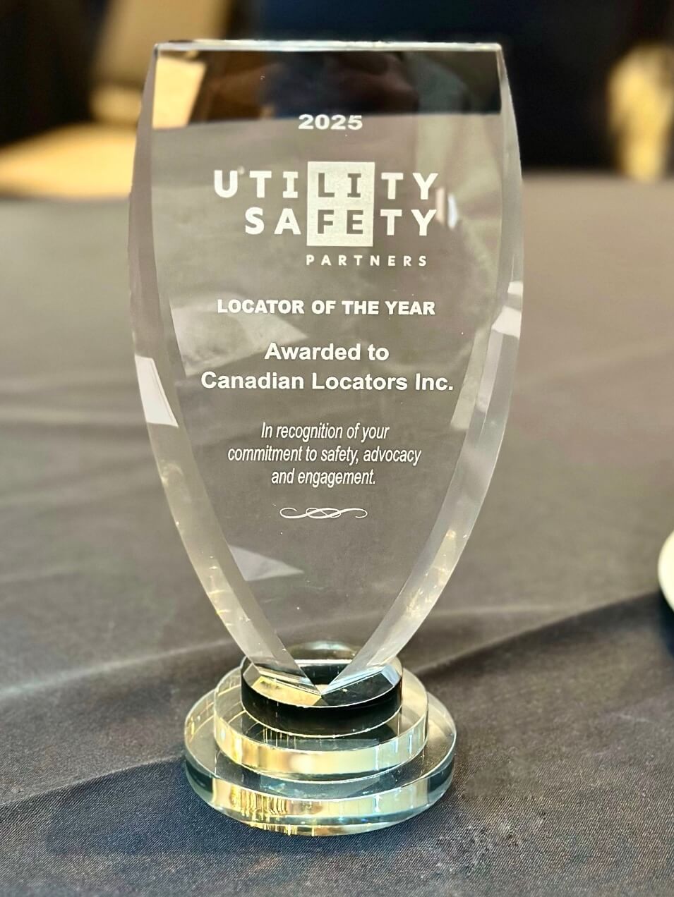 2025 Utility Safety Partners Locator of the Year award presented to Canadian Locators Inc.